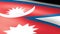 Nepal Flag Waving