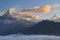 Nepal, Ghorepani, Poon Hill, Dhaulagiri massif, Himalaya, Annapurna South view from Poon Hill, Himalaya