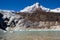 Nepal. Glacial lake at mountain Manaslu bottom