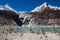 Nepal. Glacial lake at mountain Manaslu bottom