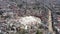 Nepal, Kathmandu. Boudhanath stupa. Aerial footage