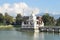 Nepal, Kathmandu, Rani Pokhari pond, in the center of the sanctuary of Shiva