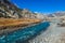 Nepal - Manang Valley with River and Yaks