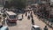 NEPAL - NOVEMBER 11, 2018: Timelapse of Street Traffic in Kathmandu. Top View