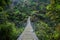 Nepal suspension bridge Langtang valley