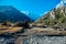 Nepal - View on Annapurna Chain from Humde