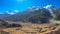 Nepal - View from Praken Gompa on Annapurna Chain and Manang Lake