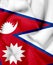 Nepal waving flag