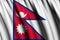 Nepal waving flag illustration.