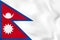 Nepal waving flag. Nepal national flag background texture