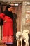 Nepalese lady and a dog