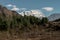 Nepalese mountain ranges along Annapurna circuit