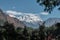 Nepalese mountain ranges along Annapurna circuit