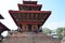 Nepalese people rest at Basantapur Durbar Square