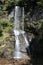 Nepalese waterfall is water flows over a vertical drop