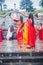 Nepali Hindu Women Taking Selfie During Teej Festival In Kathmandu