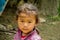 Nepali little girl living in a village