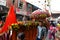 Nepali people celebrating the Dashain festival