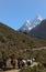 Nepali porters in the Everest trail