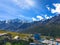 Nepali Village and Mt, Langtang