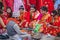 Nepali Women offering prayers to god at Teej Festival