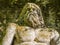 Neptune colossal sculpture at famous Park of the Monsters, Bomarzo Gardens, province of Viterbo, Lazio, I