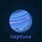 Neptune is the eighth and farthest known planet from the Sun in the Solar System. In the Solar System, it is the fourth-largest pl