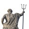 Neptune`s back Poseidon`s. The ancient statue of the god of the seas and oceans. Famous tourist attraction.