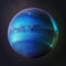 Neptune Solar System - High definition, 8k rendering canvas art