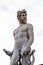 Neptune statue of fountain of neptune close up