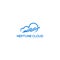 Neptune trident cloud Logo vector