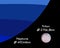 Neptune and Triton, real size ratio, vector illustration