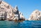 Neptunes Finger rock formation at Lands End at Cabo San Lucas Baja Mexico