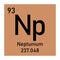 Neptunium chemical symbol