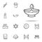 Ner Tamid icon. Judaism icons universal set for web and mobile