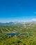 Neretva valley with small lakes and clear blue sky