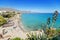 Nerja beach, famous touristic town in costa del sol, MÃ¡laga, Spain.