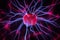 Nerve cells in brain or photography of plasma ball