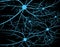 Nerve cells of the human. Strand molecule structure. Genetic and chemical compounds