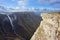 Nervion river source and waterfall