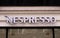 Nespresso coffee house store logo on shop panel. Nespresso Nestle group brand has a presence in over 60 countries.