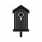 Nesting box icon, black simple style