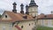 Nesvizh, Belarus - July, 2019: entance to Nesvizh castle World Heritage Collection most popular tourist attraction of