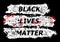 Net Black Lives Matter Web Mesh with Bright Glare Spots