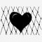 Net catching heart conceptual isolated illustration, popularity in social networks, likes hearts on social networks vector