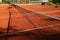 Net on ground court on day light