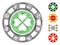 Net Luck Casino Chip Vector Mesh