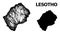 Net Map of Lesotho