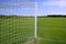 Net soccer goal football green grass field