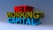 Net working capital on blue